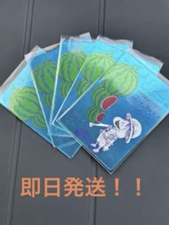 ONE PIECE ルフィ スイカ メタリックカード 2枚セット ナツコミ ONE PIECE ルフィ スイカ メタリックカード 5枚セット - メルカリ