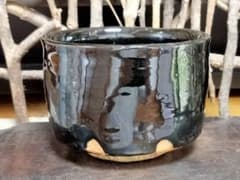 瀬戸黒 引出黒 茶碗 在銘 茶道具 骨董 古玩 - メルカリ