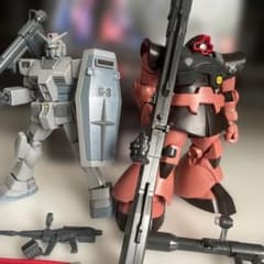 HG ガンダムG-3 ＆ シャア専用リックドム 完成品ジャンク - メルカリ