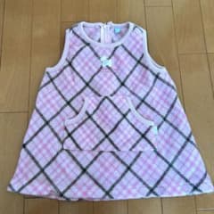 pom ponette baby チェック柄ワンピースのサムネイル