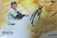 BBM 2026 野村勇 直筆サインカード 福岡ソフトバンクホークス 12シリ