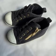 CONVERSE キッズスニーカー ブラック サイドジップ14㎝のサムネイル