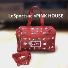 LeSportsac ×PINK HOUSE ショルダーバッグ ミニボストン 赤 - メルカリ