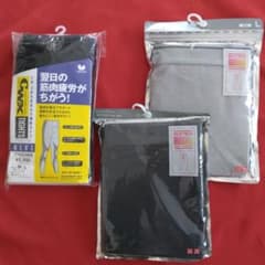 HEATTECH アンダータイツ Lサイズ グレー/ブラックのサムネイル