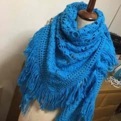blueの大判ストールのサムネイル