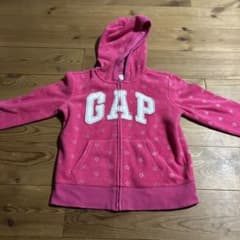 GAP ジップアップパーカー ピンク 星柄のサムネイル