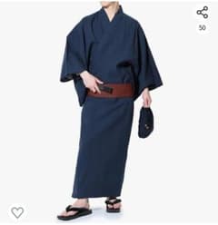 メンズ浴衣6点セット　Lサイズ　ロシェルのサムネイル