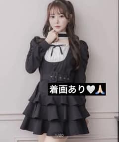 pium ピウム チョーカーフリルティアードワンピース - メルカリ