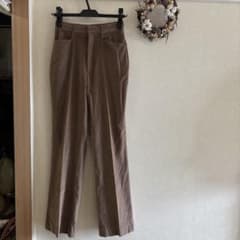 秋冬物　ef-de スエード調 パンツ ブラウンのサムネイル
