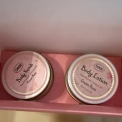 sabon 그린 로즈 바디 케어 세트 스크럽 바디 로션