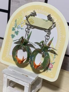 折り鶴イヤリング#4のサムネイル