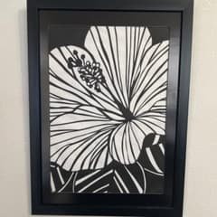 切り絵「ハイビスカス」のサムネイル