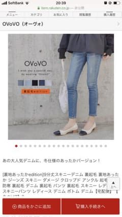 裏起毛　デニムのサムネイル