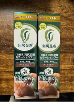 自然派clubサスティ白髪用利尻炭酸カラーシャンプーダークブラウン2本セットのサムネイル