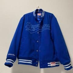 美品】Supreme×Mitchell&Ness 22年ブルーL スタジャン - メルカリ
