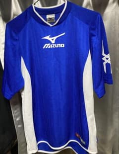 Mizuno メッシュ半袖Tシャツ Mサイズ 青のサムネイル