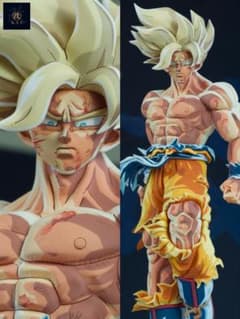 ドラゴンボール フィギュア 孫悟空 伝説の超サイヤ人 二次元彩色 リペイントのサムネイル