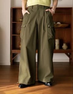 soerte ヴィンテージライクミリタリーカーゴパンツ サイズ1 | Shop at