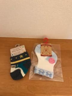 新品:新生児ソックス2足のサムネイル