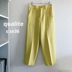 qualite カリテ　アバハウス　カルゴカーゴパンツ　ウール混パンツ　36