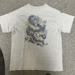 90s Stüssy ドラゴン Tシャツ グレー USA製のサムネイル