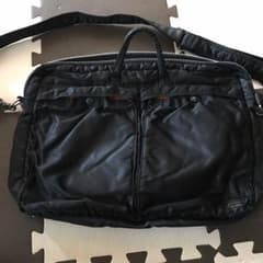 値下げ！porter ビジネスバック 黒色 使用感ありのサムネイル