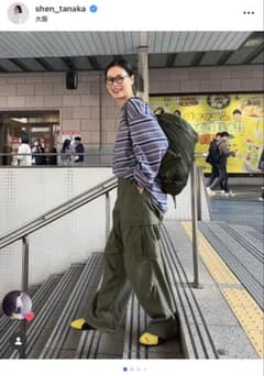 田中シェン着　POLYPLOID マルチボーダー ロングスリーブ カットソー 田中シェン着 POLYPLOID マルチボーダー ロングスリーブ カットソー