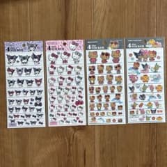 サンリオ ステッカー 4枚セット クロミちゃん、キティーちゃんのサムネイル