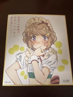青春ブタ野郎はゆめみる少女の夢を見ない 入場者特典 色紙 古賀朋絵のサムネイル
