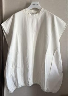 HəRIN.C. 半袖 バルーンヘム トップス ホワイト HəRIN.C. 半袖 バルーンヘム トップス ホワイト - メルカリ