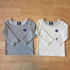 mi様専用★ チャンピオンロゴトレーナー＋チャンピオンリブトップスのサムネイル
