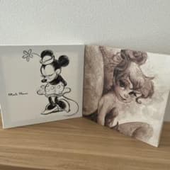 DisneyArtDeli ファブリックパネル2枚セット　ミニー　ティンカーベル