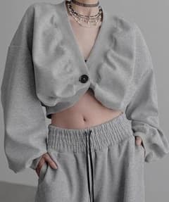 【chlbc】CHENTAITAI ラウンドヘム バルーンカーデ グレー chlbc】CHENTAITAI ラウンドヘム バルーンカーデ グレー - メルカリ