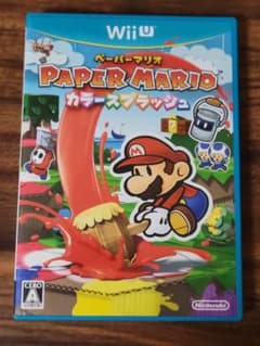 wii U ソフト　ペーパーマリオ カラースプラッシュのサムネイル