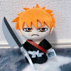 BLEACH 黒崎一護 ジャンプ展 ぬいぐるみキーホルダー - メルカリ
