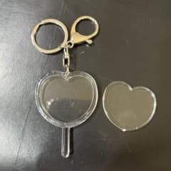 ハート型 アクリルキーホルダー クリアのサムネイル