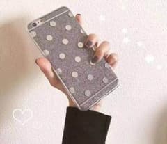 新作iphoneケース キラキララメドット柄のサムネイル