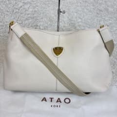 未使用級】ATAO KOBE ショルダーバッグ ホワイト - メルカリ