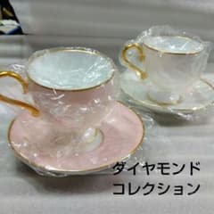 新品ノリタケ　ダイヤモンドコレクション　ペアコーヒー碗皿セットのサムネイル