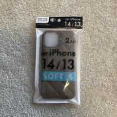 iPhone 14/13用 ソフトケース ストラップ穴付のサムネイル