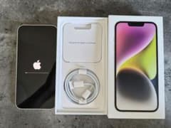 【美品/箱あり】Apple iPhone 14 スターライト 128GBのサムネイル
