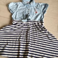 Hello Kitty 半袖ワンピース ストライプ