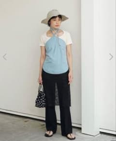 Baserange mar top ホルターネック ビスチェ ライトブルー Baserange mar top ホルターネック ビスチェ ライトブルー - メルカリ