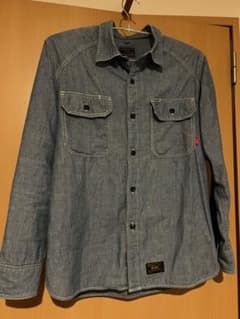 WTAPS シャンブレーシャツ　ブルー　Lのサムネイル