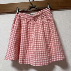 INGNI ギンガムチェック フレアスカート ピンク Mのサムネイル