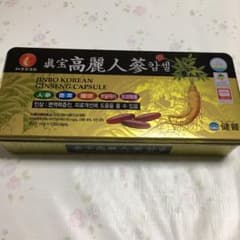 高麗人参　紅蔘　鹿茸　カプセル80個のサムネイル