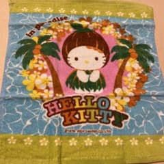 レア！サンリオ　レトロ　ココナッツキティ　ハンドタオル　ハワイ限定