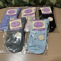 レディース ソックス 5足セット ゆったりくちゴム 23-25cmのサムネイル