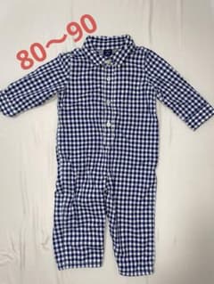 babyGap ギンガムチェック ロンパース 80-90のサムネイル