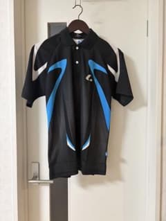 新品　LUCENT ポロシャツ ブラック×ブルー Mサイズのサムネイル